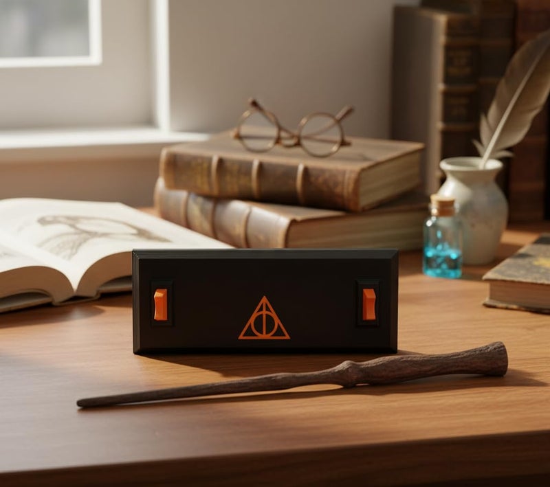 Fusked Magic Wand Stand - Black Plastic Display Stand for Wizard Wands - Image 2